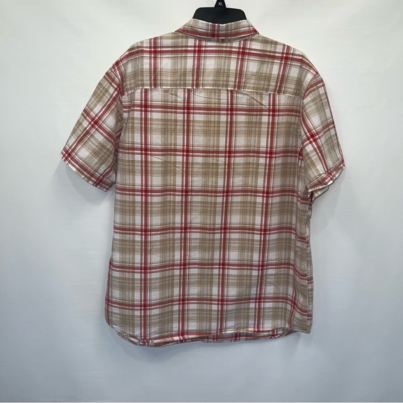 Columbia Button Up Adult XL Mens Multicolor Short Sleeve 100% Cotton Shirt - Picture 2 of 16